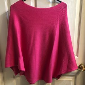 Pink women’s poncho/sweater